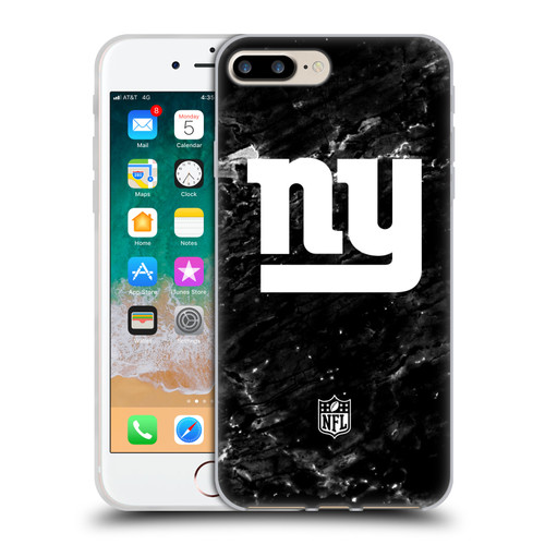 NFL New York Giants Artwork Marble Soft Gel Case for Apple iPhone 7 Plus / iPhone 8 Plus