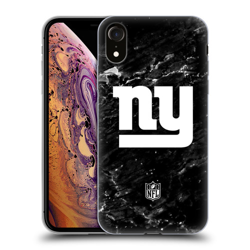NFL New York Giants Artwork Marble Soft Gel Case for Apple iPhone XR