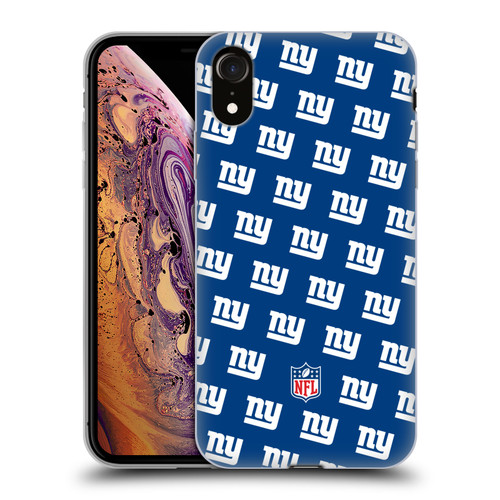 NFL New York Giants Artwork Patterns Soft Gel Case for Apple iPhone XR