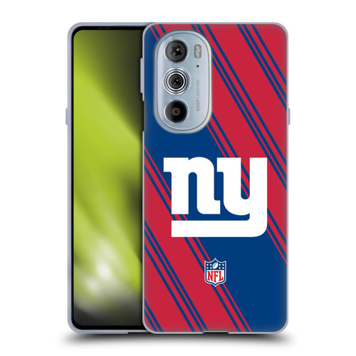 NFL New York Giants Artwork Stripes Soft Gel Case for Motorola Edge X30