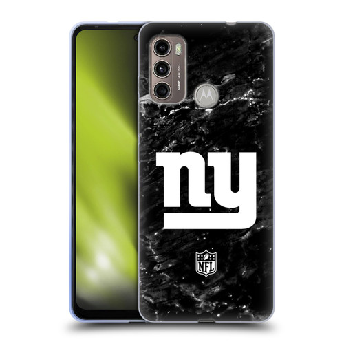 NFL New York Giants Artwork Marble Soft Gel Case for Motorola Moto G60 / Moto G40 Fusion