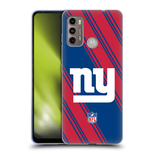 NFL New York Giants Artwork Stripes Soft Gel Case for Motorola Moto G60 / Moto G40 Fusion