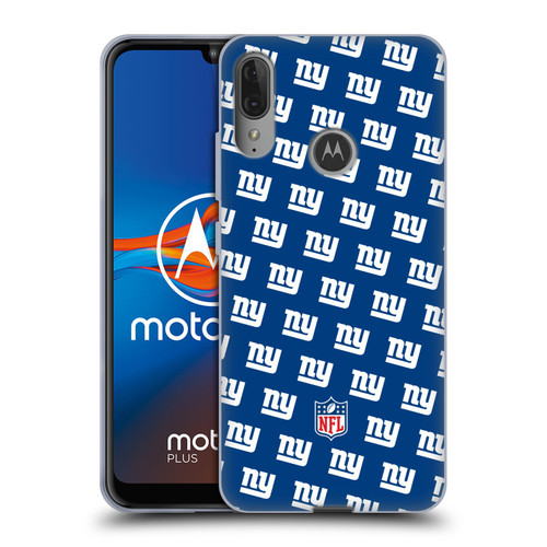 NFL New York Giants Artwork Patterns Soft Gel Case for Motorola Moto E6 Plus