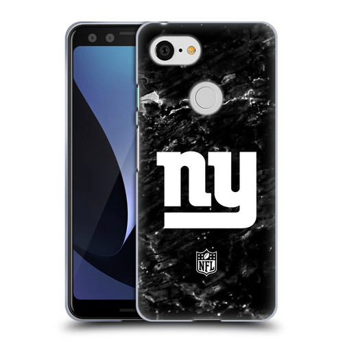 NFL New York Giants Artwork Marble Soft Gel Case for Google Pixel 3