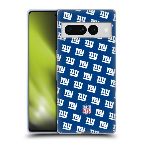 NFL New York Giants Artwork Patterns Soft Gel Case for Google Pixel 7 Pro