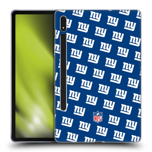 NFL New York Giants Artwork Patterns Soft Gel Case for Samsung Galaxy Tab S8