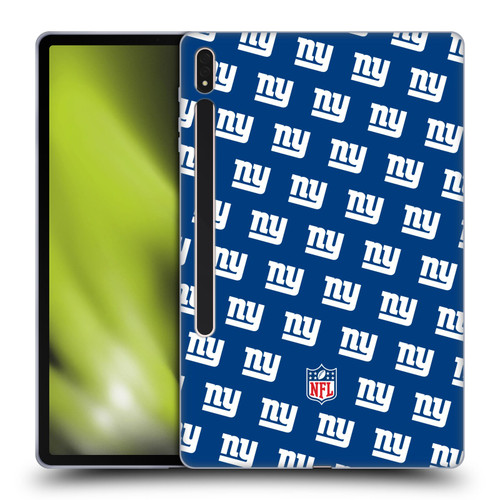 NFL New York Giants Artwork Patterns Soft Gel Case for Samsung Galaxy Tab S8 Plus