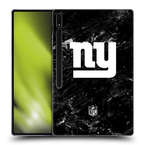 NFL New York Giants Artwork Marble Soft Gel Case for Samsung Galaxy Tab S8 Ultra