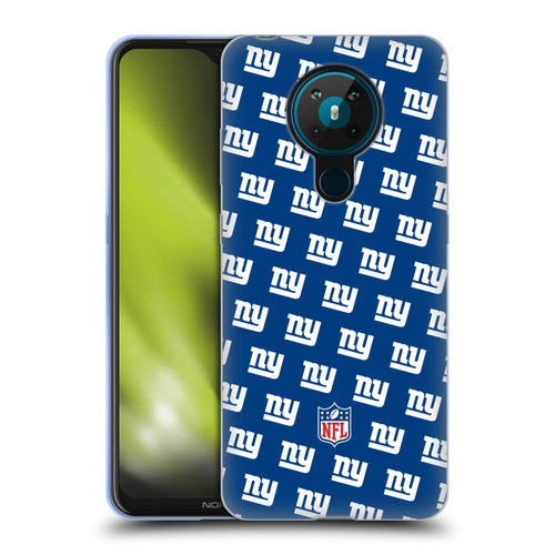 NFL New York Giants Artwork Patterns Soft Gel Case for Nokia 5.3