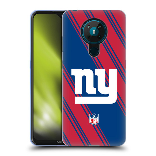 NFL New York Giants Artwork Stripes Soft Gel Case for Nokia 5.3