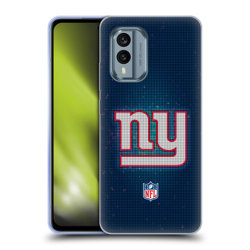 NFL New York Giants Artwork LED Soft Gel Case for Nokia X30