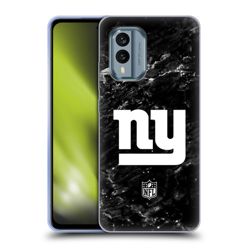 NFL New York Giants Artwork Marble Soft Gel Case for Nokia X30