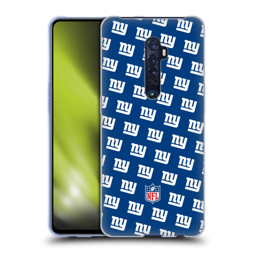 NFL New York Giants Artwork Patterns Soft Gel Case for OPPO Reno 2