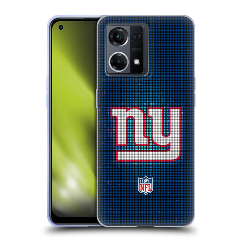 NFL New York Giants Artwork LED Soft Gel Case for OPPO Reno8 4G