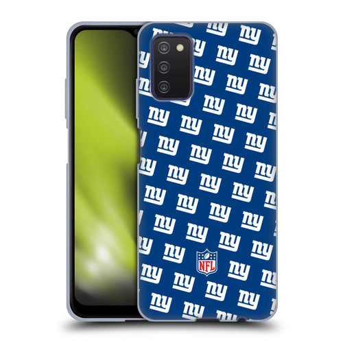 NFL New York Giants Artwork Patterns Soft Gel Case for Samsung Galaxy A03s (2021)