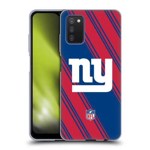 NFL New York Giants Artwork Stripes Soft Gel Case for Samsung Galaxy A03s (2021)