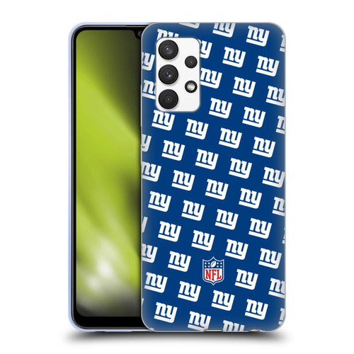 NFL New York Giants Artwork Patterns Soft Gel Case for Samsung Galaxy A32 (2021)