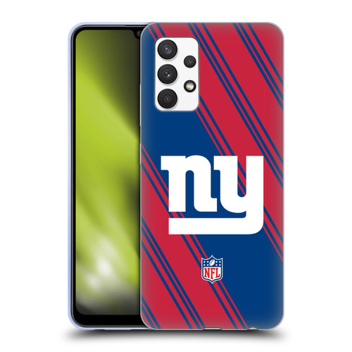 NFL New York Giants Artwork Stripes Soft Gel Case for Samsung Galaxy A32 (2021)