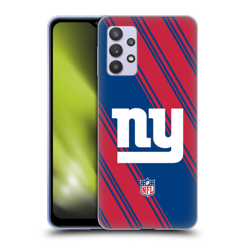 NFL New York Giants Artwork Stripes Soft Gel Case for Samsung Galaxy A32 5G / M32 5G (2021)
