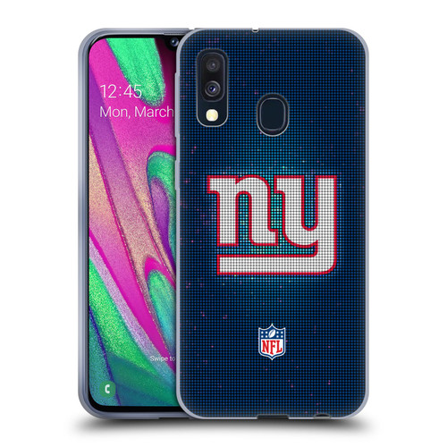 NFL New York Giants Artwork LED Soft Gel Case for Samsung Galaxy A40 (2019)