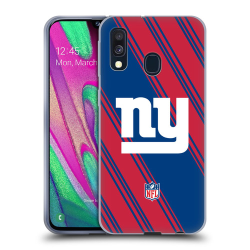 NFL New York Giants Artwork Stripes Soft Gel Case for Samsung Galaxy A40 (2019)