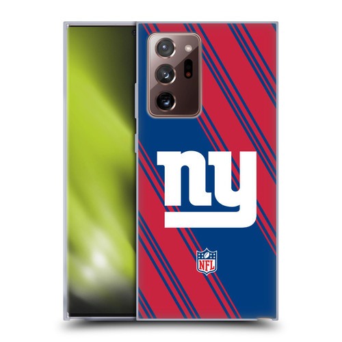 NFL New York Giants Artwork Stripes Soft Gel Case for Samsung Galaxy Note20 Ultra / 5G