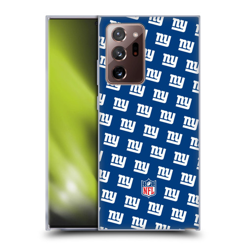NFL New York Giants Artwork Patterns Soft Gel Case for Samsung Galaxy Note20 Ultra / 5G