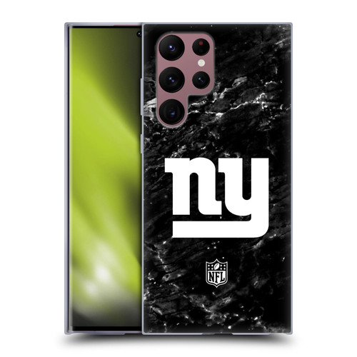 NFL New York Giants Artwork Marble Soft Gel Case for Samsung Galaxy S22 Ultra 5G