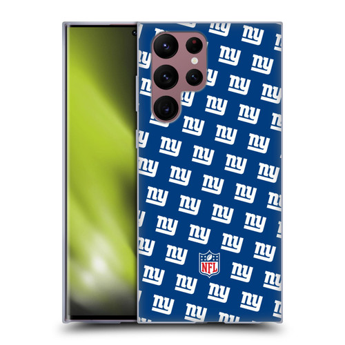 NFL New York Giants Artwork Patterns Soft Gel Case for Samsung Galaxy S22 Ultra 5G