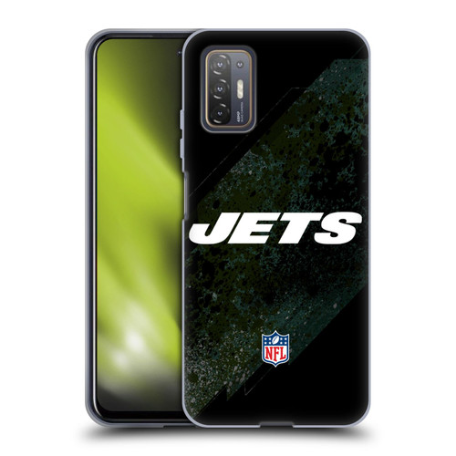 NFL New York Jets Logo Blur Soft Gel Case for HTC Desire 21 Pro 5G
