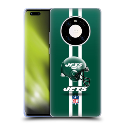 NFL New York Jets Logo Helmet Soft Gel Case for Huawei Mate 40 Pro 5G