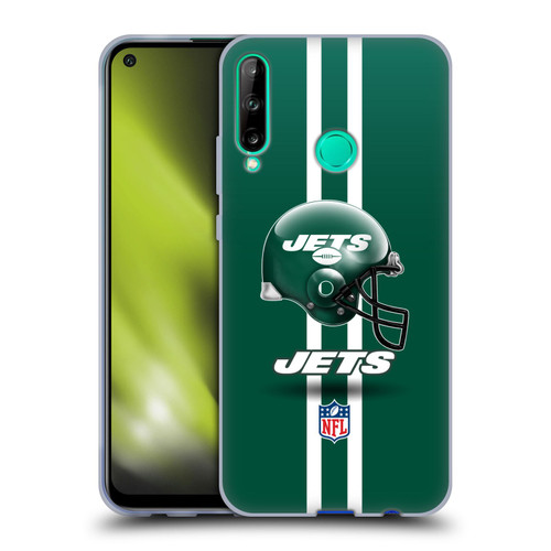NFL New York Jets Logo Helmet Soft Gel Case for Huawei P40 lite E