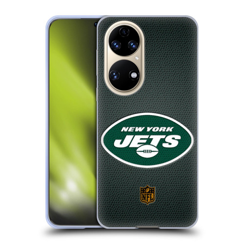 NFL New York Jets Logo Football Soft Gel Case for Huawei P50