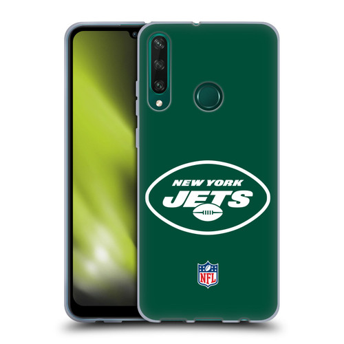 NFL New York Jets Logo Plain Soft Gel Case for Huawei Y6p