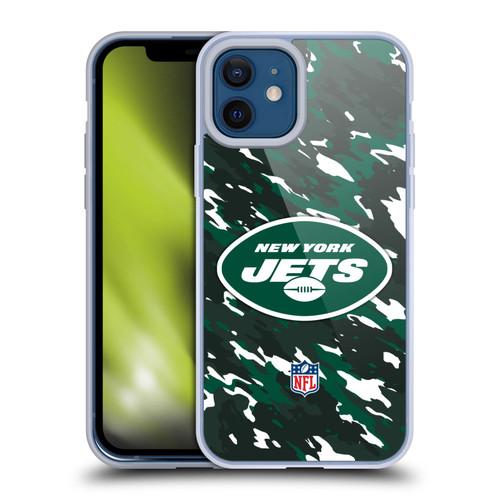 NFL New York Jets Logo Camou Soft Gel Case for Apple iPhone 12 / iPhone 12 Pro