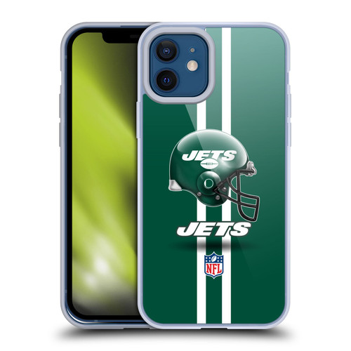 NFL New York Jets Logo Helmet Soft Gel Case for Apple iPhone 12 / iPhone 12 Pro
