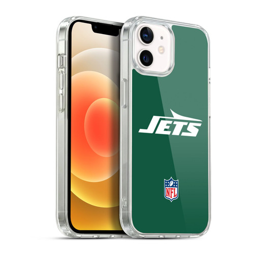 NFL New York Jets Logo Plain Soft Gel Case for Apple iPhone 12 / iPhone 12 Pro & MagSafe