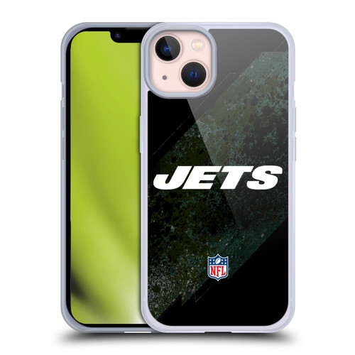 NFL New York Jets Logo Blur Soft Gel Case for Apple iPhone 13