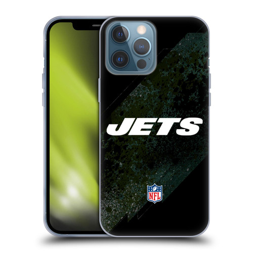 NFL New York Jets Logo Blur Soft Gel Case for Apple iPhone 13 Pro Max