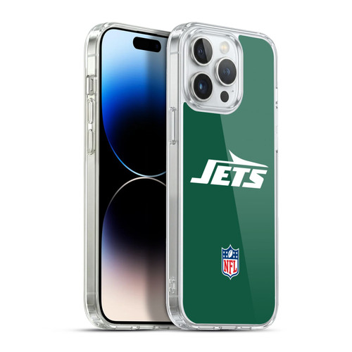 NFL New York Jets Logo Plain Soft Gel Case for Apple iPhone 13 Pro Max & MagSafe