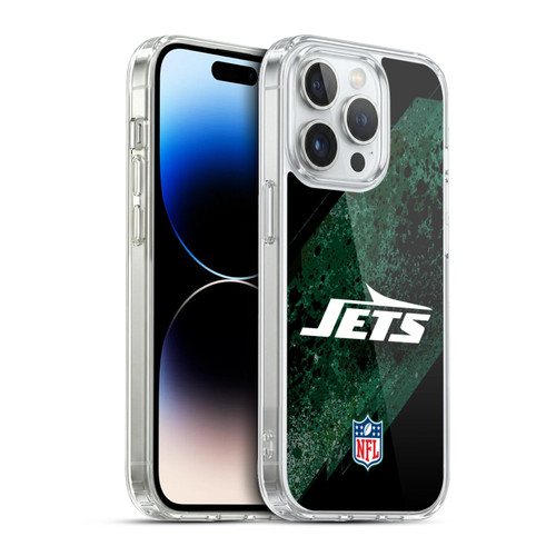 NFL New York Jets Logo Blur Soft Gel Case for Apple iPhone 13 Pro & MagSafe
