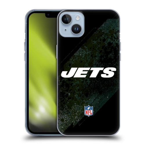 NFL New York Jets Logo Blur Soft Gel Case for Apple iPhone 14 Plus