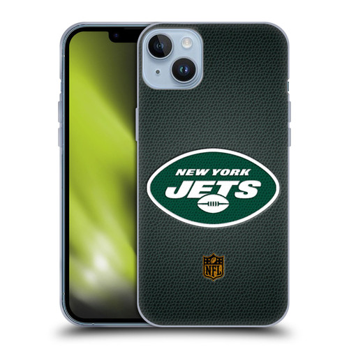 NFL New York Jets Logo Football Soft Gel Case for Apple iPhone 14 Plus
