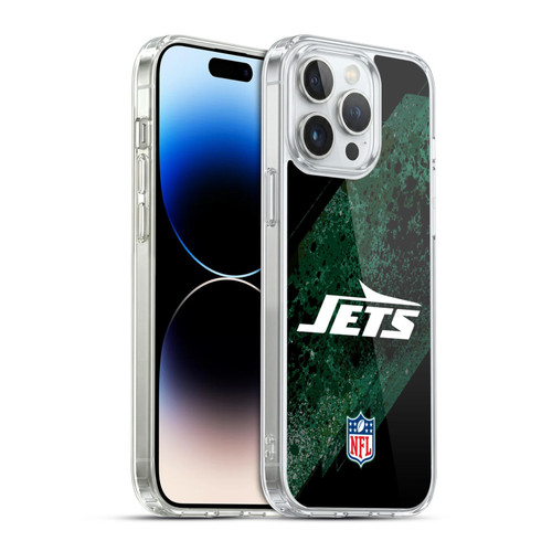 NFL New York Jets Logo Blur Soft Gel Case for Apple iPhone 14 Pro Max & MagSafe