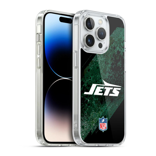 NFL New York Jets Logo Blur Soft Gel Case for Apple iPhone 14 Pro & MagSafe