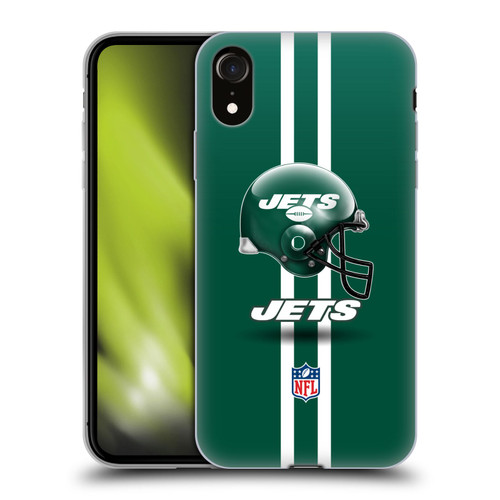 NFL New York Jets Logo Helmet Soft Gel Case for Apple iPhone XR