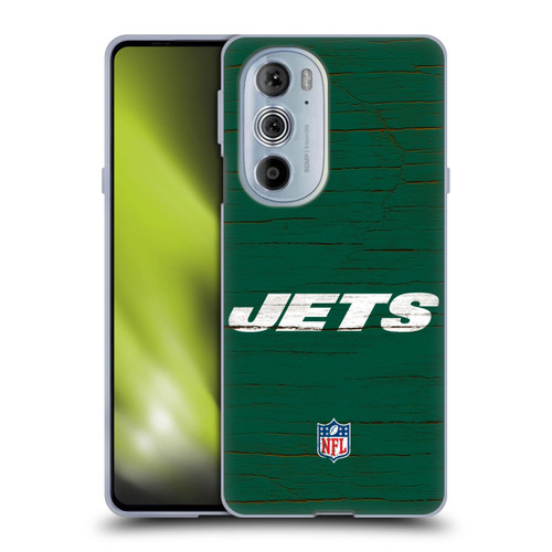 NFL New York Jets Logo Distressed Look Soft Gel Case for Motorola Edge X30