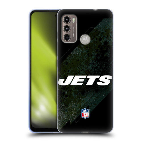 NFL New York Jets Logo Blur Soft Gel Case for Motorola Moto G60 / Moto G40 Fusion