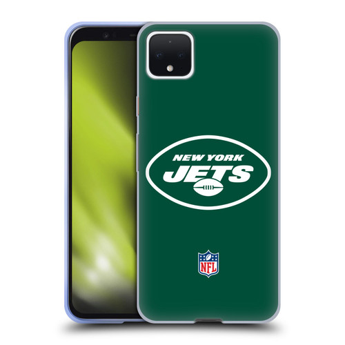 NFL New York Jets Logo Plain Soft Gel Case for Google Pixel 4 XL