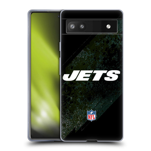 NFL New York Jets Logo Blur Soft Gel Case for Google Pixel 6a
